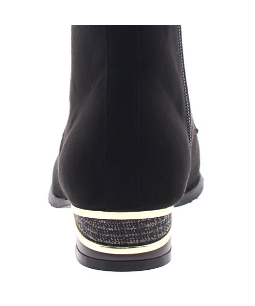 JELLY BEANS（ジェリービーンズ）の「カラーブロックヒールレースアップブーツ(204-42741)JELLY BEANS(ジェリービーンズ)（ブーツ・レディース・ダークブラウン/グレイッシュベージュ/ブラック・M/L/S）」の8枚目の写真