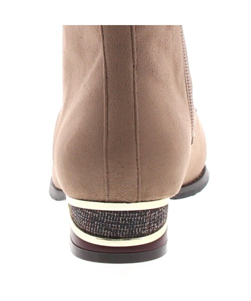 JELLY BEANS（ジェリービーンズ）の「カラーブロックヒールレースアップブーツ(204-42741)JELLY BEANS(ジェリービーンズ)（ブーツ・レディース・ダークブラウン/グレイッシュベージュ/ブラック・M/L/S）」の10枚目の写真