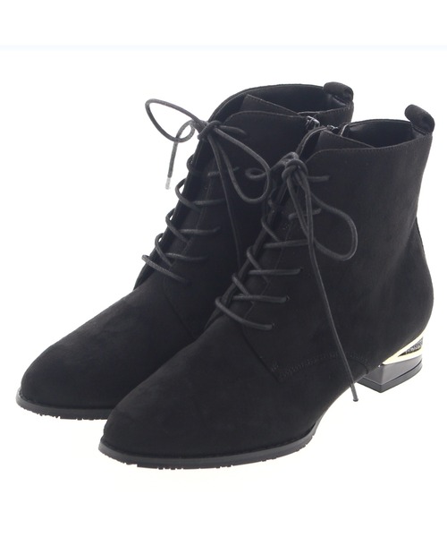 JELLY BEANS（ジェリービーンズ）の「カラーブロックヒールレースアップブーツ(204-42741)JELLY BEANS(ジェリービーンズ)（ブーツ・レディース・ダークブラウン/グレイッシュベージュ/ブラック・M/L/S）」の13枚目の写真