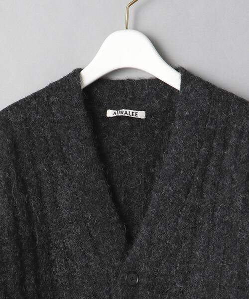 AURALEE(オーラリー)の「<AURALEE>ワイドリブニット カーディガン Ψ(カーディガン/ボレロ・レディース・ダークグレー・1)」の7枚目の写真