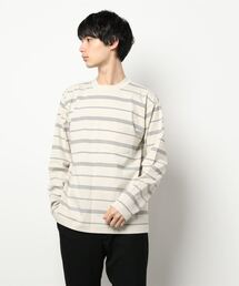 koe（コエ）の「長袖ランダムボーダープルオーバー＊（Tシャツ/カットソー・メンズ）」