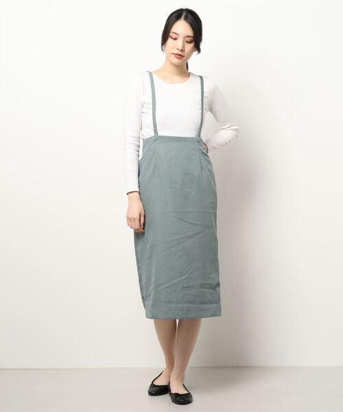 Te chichi(テチチ)の「細コールサス付タイトスカート(スカート・レディース・グレー/グリーン/チャコール・SMALL/MEDIUM)」の6枚目の写真