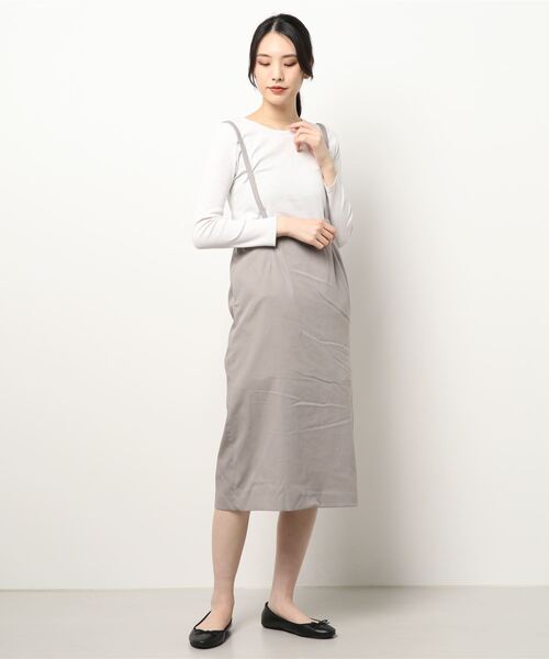 Te chichi(テチチ)の「細コールサス付タイトスカート(スカート・レディース・グレー/グリーン/チャコール・SMALL/MEDIUM)」の7枚目の写真