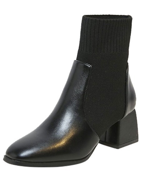 KOR（ケーオーアール）の「サイドゴアショートブーツ（ブーツ・レディース・ブラック/アイボリー・40/38/39/35/36/37）」の20枚目の写真