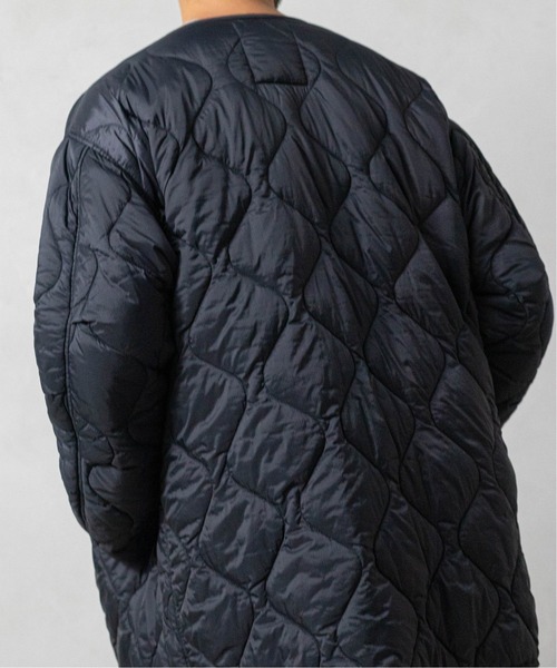 EDIFICE（エディフィス）の「ミリタリーライナー 2WAYキルティングコート（ミリタリージャケット・メンズ・ブラック/ベージュ・SMALL/MEDIUM/LARGE）」の3枚目の写真