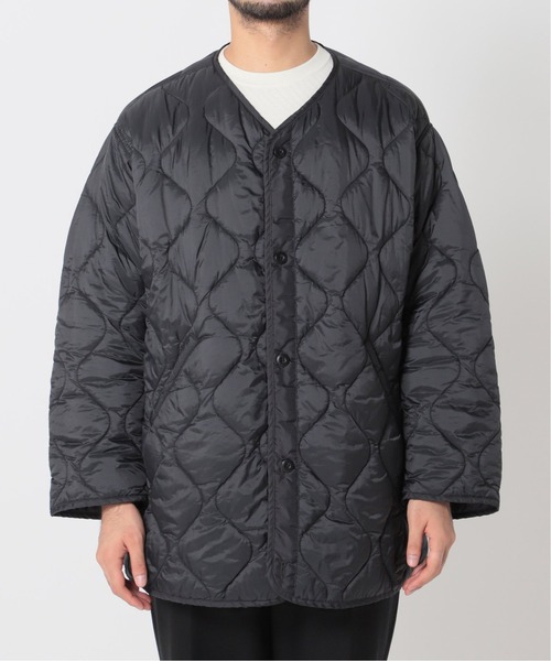 EDIFICE（エディフィス）の「ミリタリーライナー 2WAYキルティングコート（ミリタリージャケット・メンズ・ブラック/ベージュ・SMALL/MEDIUM/LARGE）」の9枚目の写真