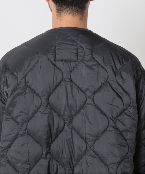 EDIFICE（エディフィス）の「ミリタリーライナー 2WAYキルティングコート（ミリタリージャケット・メンズ・ブラック/ベージュ・SMALL/MEDIUM/LARGE）」の22枚目の写真