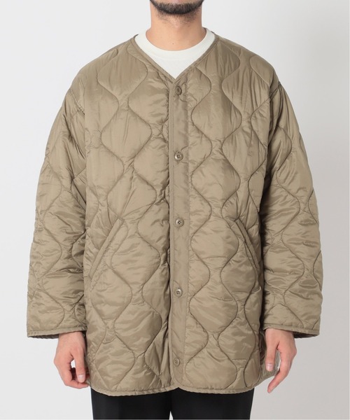 EDIFICE（エディフィス）の「ミリタリーライナー 2WAYキルティングコート（ミリタリージャケット・メンズ・ブラック/ベージュ・SMALL/MEDIUM/LARGE）」の6枚目の写真