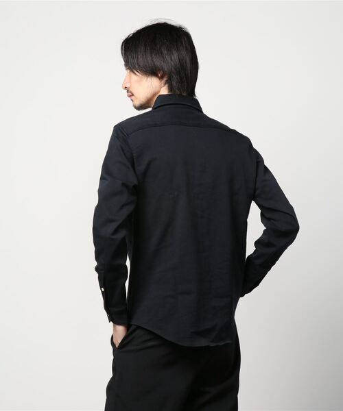 RAWLIFE(ロウライフ)の「SCROLL/スクロール/ストレッチデニムシャツ(シャツ/ブラウス・メンズ・ブラック/ネイビー・X-LARGE/LARGE/MEDIUM)」の4枚目の写真