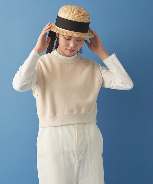 Malle(マル)の「△malle 麦ブレードハット NO.4(ハット・レディース・ブラック/ナチュラル・FREE)」の11枚目の写真