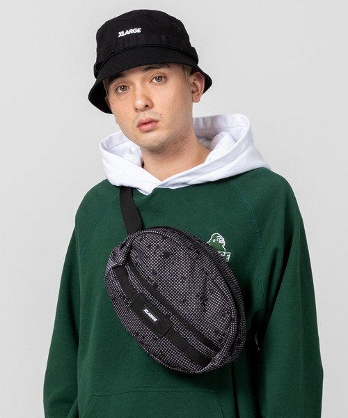 XLARGE(エクストララージ)の「MESH WAIST BAG(ボディバッグ/ウエストポーチ・メンズ・ブラック/グレー/オリーブ・ONE SIZE)」の3枚目の写真