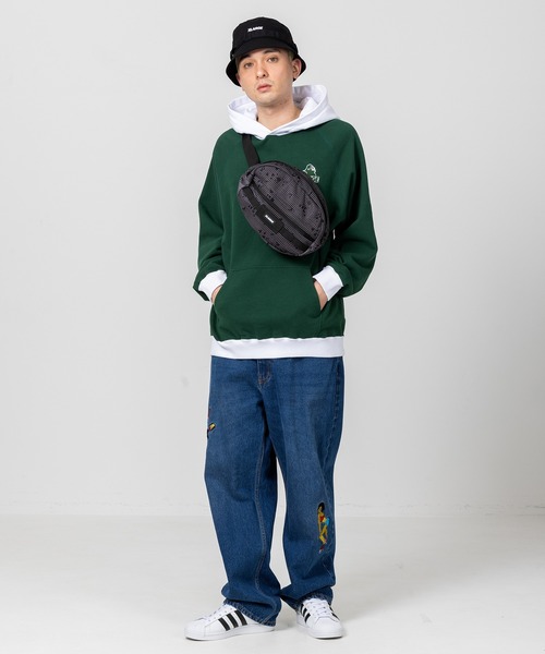 XLARGE(エクストララージ)の「MESH WAIST BAG(ボディバッグ/ウエストポーチ・メンズ・ブラック/グレー/オリーブ・ONE SIZE)」の12枚目の写真