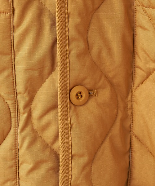 #【TAION/タイオン】MILITARY ZIP V NECK DOWN COAT/ミリタリージップVネックダウンコート