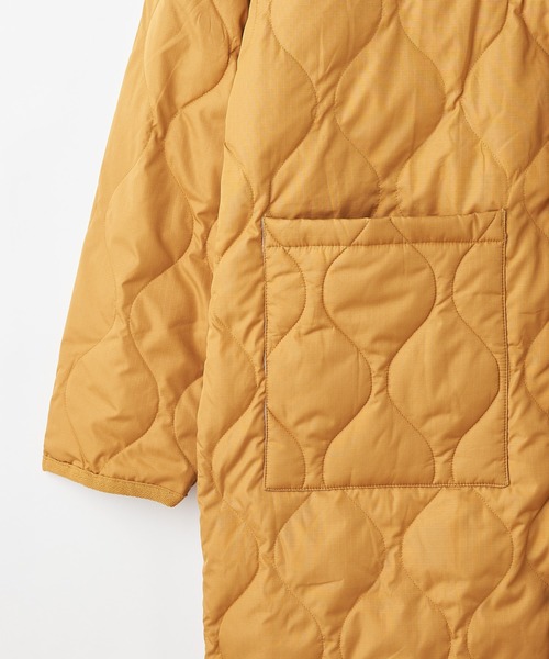 #【TAION/タイオン】MILITARY ZIP V NECK DOWN COAT/ミリタリージップVネックダウンコート