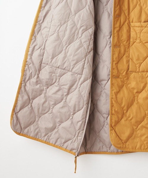 #【TAION/タイオン】MILITARY ZIP V NECK DOWN COAT/ミリタリージップVネックダウンコート