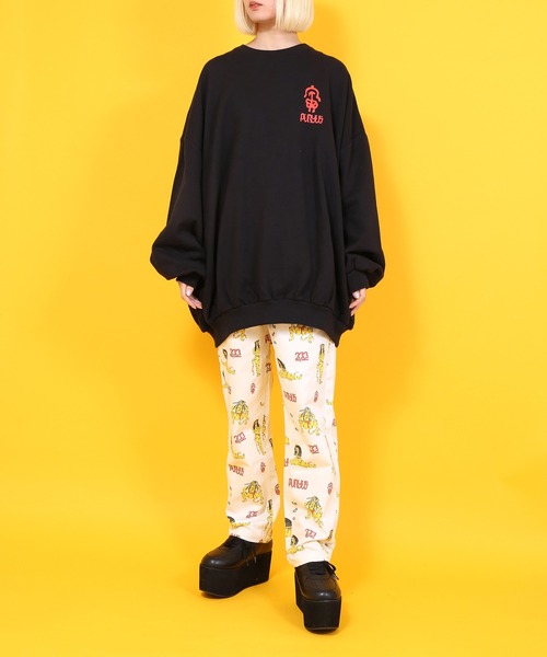 PUNYUS（プニュズ）の「寅プリントスウェット（スウェット・レディース・ホワイト/ブラック・4/3）」の10枚目の写真