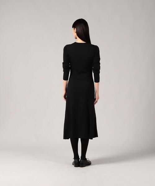 agnes b.（アニエスベー）の「LX96 ROBE ドレス（ワンピース・レディース・ブラック・1/2/3）」の2枚目の写真