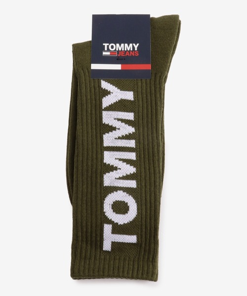 tommy jeans（トミー ジーンズ）の「【NET ViVi掲載】ボールドロゴソックス（ソックス/靴下・メンズ・ホワイト/ダークグリーン/ブラック・FREE）」の3枚目の写真
