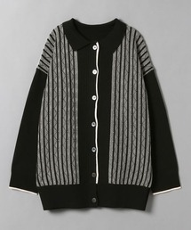 JEANASIS | 12Gストライプジャガードキリカエカーディガン/264375(カーディガン/ボレロ)