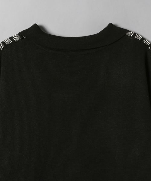 JEANASIS（ジーナシス）の「12Gストライプジャガードキリカエカーディガン/264375（カーディガン/ボレロ・レディース・ブラック系/グリーン系/グリーン系1・FREE）」の4枚目の写真