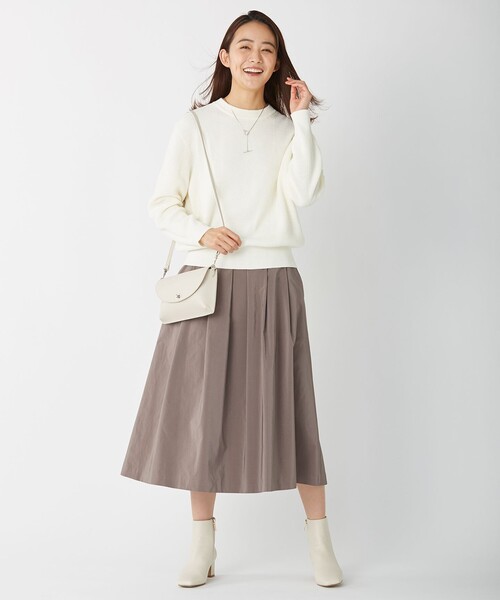 J.PRESS Ladies(J.プレス レディス)の「【洗える】コットンアクリルコード ニット(ニット/セーター・レディース・ライラック系/ホワイト系/ライトグリーン系/ピンク系・SMALL)」の5枚目の写真
