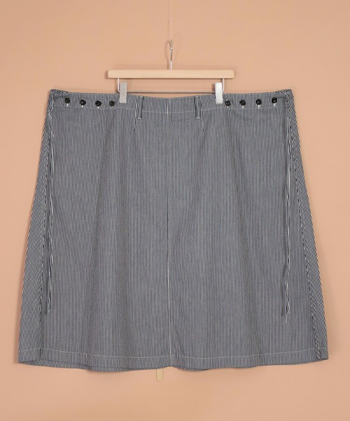 OMNIGOD（オムニゴッド）の「[OMNIGOD womens / オムニゴッド]　ヒッコリーデニム ロールスカート（スカート・レディース・ブルー系その他・FREE）」の3枚目の写真