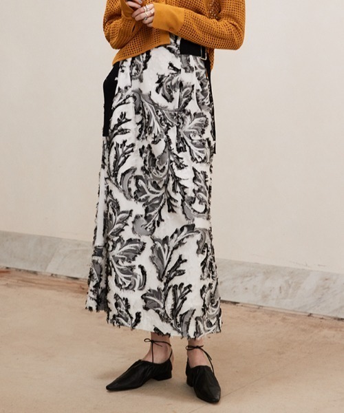 DUTEL ダブルベルトナロースカート 