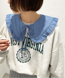 デニムフリル付け襟【ZOZOTOWN限定アイテム】