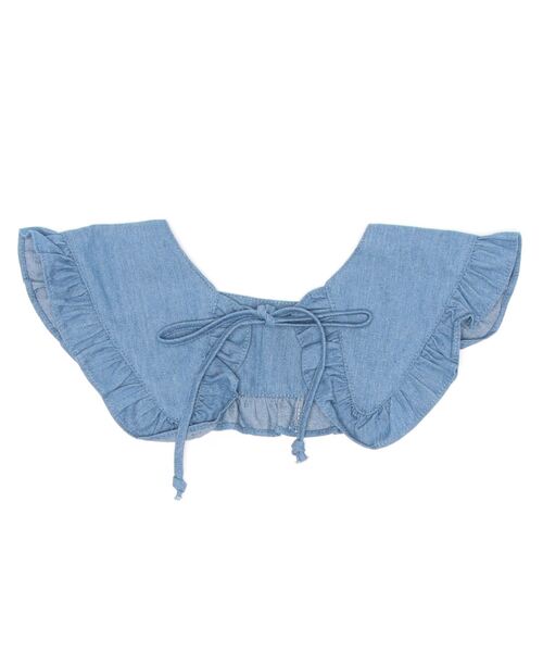 apres jour mignon（アプレジュールミニョン）の「デニムフリル付け襟【ZOZOTOWN限定アイテム】（付け襟・レディース・ブルー・ONESIZE）」の7枚目の写真