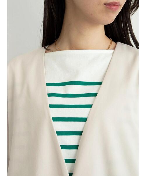 Green Parks(グリーンパークス)の「【花粉防止】着流しすっきりコート*(ノーカラーコート・レディース・ネイビー/サックスブルー/その他8・FREE)」の19枚目の写真