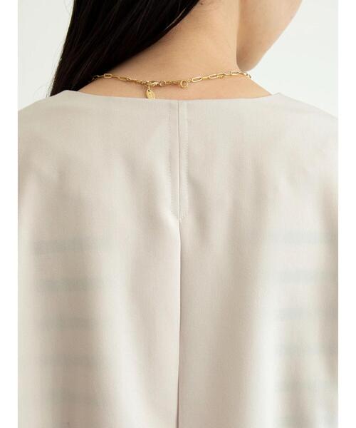 Green Parks(グリーンパークス)の「【花粉防止】着流しすっきりコート*(ノーカラーコート・レディース・ネイビー/サックスブルー/その他8・FREE)」の20枚目の写真