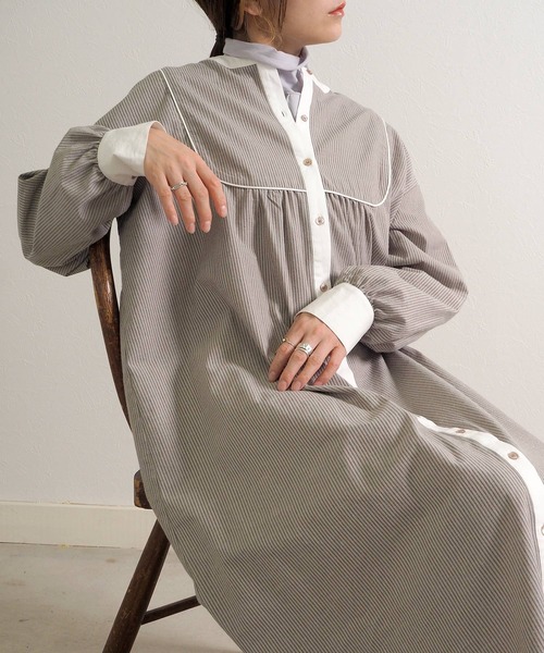 ストライプシャツワンピース シャツワンピース Crisp クリスプ のファッション通販 Zozotown ストライプシャツワンピース シャツワンピース Crisp クリスプ のファッション通販 Zozotown