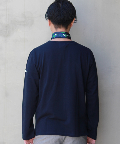 EDIFICE(エディフィス)の「◇FRANCE.MADE CHANTECLAIR/シャントクレール カノコ WEAVE L/S (Tシャツ/カットソー・メンズ・ホワイト/ネイビー・46/44/48)」の6枚目の写真