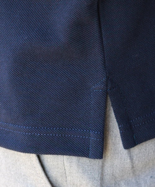 EDIFICE(エディフィス)の「◇FRANCE.MADE CHANTECLAIR/シャントクレール カノコ WEAVE L/S (Tシャツ/カットソー・メンズ・ホワイト/ネイビー・46/44/48)」の8枚目の写真