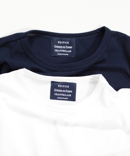 EDIFICE(エディフィス)の「◇FRANCE.MADE CHANTECLAIR/シャントクレール カノコ WEAVE L/S (Tシャツ/カットソー・メンズ・ホワイト/ネイビー・46/44/48)」の11枚目の写真