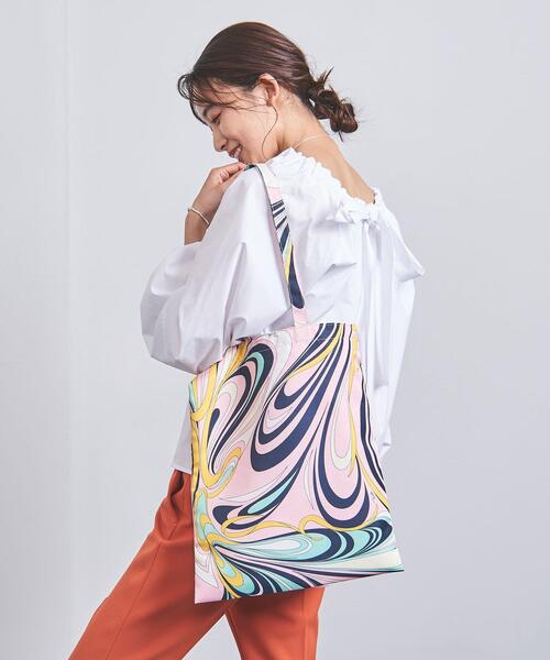 EMILIO PUCCI（エミリオプッチ）の「＜EMILIO PUCCI（エミリオ プッチ）＞WAVE PRT トートバッグ ■■■（トートバッグ・レディース・ライトピンク/ライラック・FREE）」の2枚目の写真