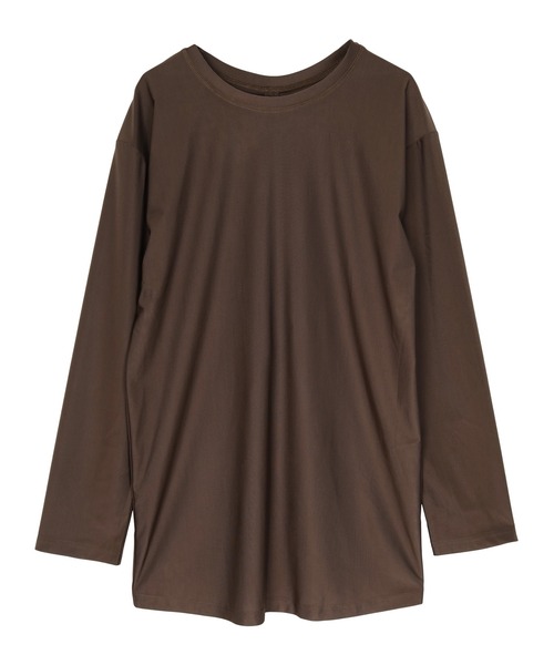 SEA DRESS（シードレス）の「バックシャンロングラッシュガード（ラッシュガード・レディース・ブラック/クリーム/チョコ・M/L）」の16枚目の写真