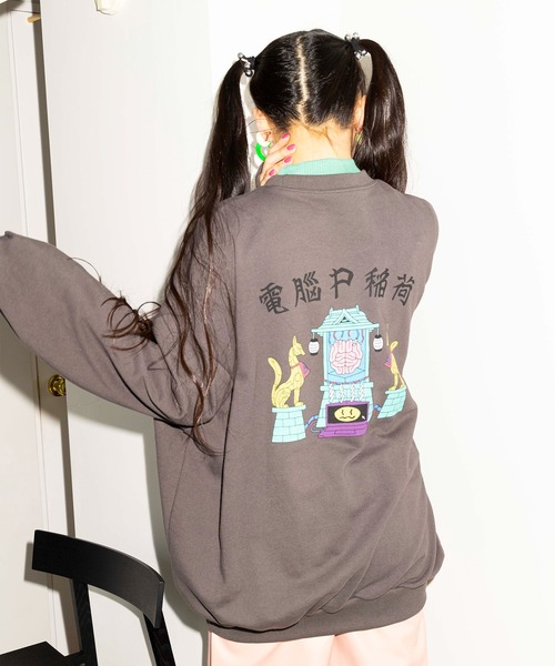 PUNYUS（プニュズ）の「電脳スウェット（スウェット・レディース・ピンク/グリーン/オートミール/スミクロ・4/3）」の2枚目の写真