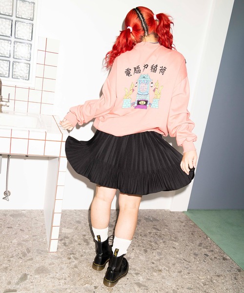 PUNYUS（プニュズ）の「電脳スウェット（スウェット・レディース・ピンク/グリーン/オートミール/スミクロ・4/3）」の10枚目の写真