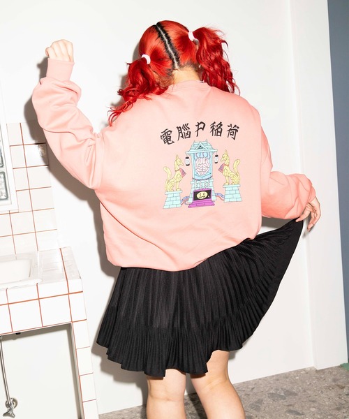 PUNYUS（プニュズ）の「電脳スウェット（スウェット・レディース・ピンク/グリーン/オートミール/スミクロ・4/3）」の11枚目の写真