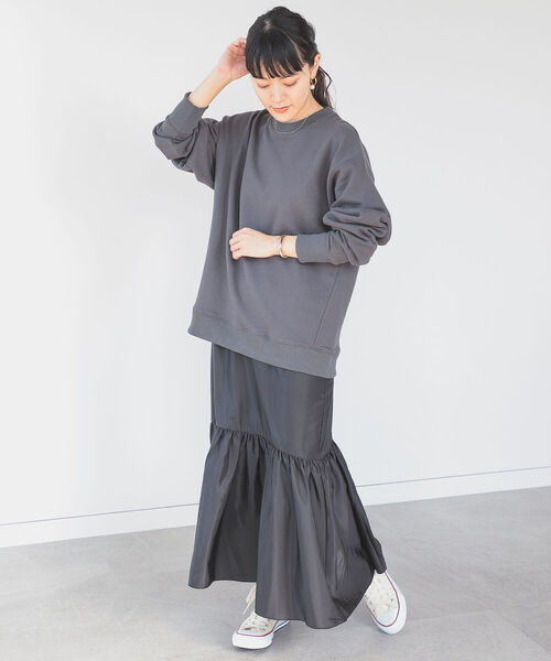 B:MING by BEAMS(ビーミングバイビームス)の「B:MING by BEAMS / 裏毛スウェット キャミソールワンピース セットアップ(ワンピース・レディース・ブラック/ベージュ/サックスブルー・SMALL/MEDIUM)」の10枚目の写真