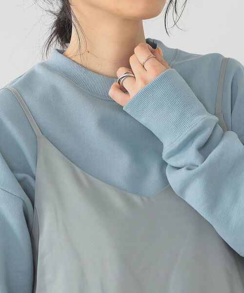 B:MING by BEAMS(ビーミングバイビームス)の「B:MING by BEAMS / 裏毛スウェット キャミソールワンピース セットアップ(ワンピース・レディース・ブラック/ベージュ/サックスブルー・SMALL/MEDIUM)」の15枚目の写真