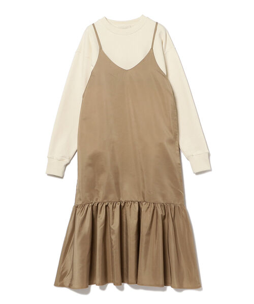 B:MING by BEAMS(ビーミングバイビームス)の「B:MING by BEAMS / 裏毛スウェット キャミソールワンピース セットアップ(ワンピース・レディース・ブラック/ベージュ/サックスブルー・SMALL/MEDIUM)」の19枚目の写真