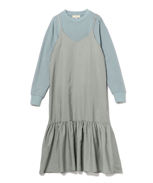 B:MING by BEAMS(ビーミングバイビームス)の「B:MING by BEAMS / 裏毛スウェット キャミソールワンピース セットアップ(ワンピース・レディース・ブラック/ベージュ/サックスブルー・SMALL/MEDIUM)」の22枚目の写真