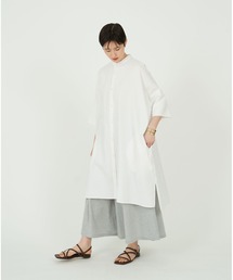 conges payes ADIEU TRISTESSE | ガーゼシャツワンピース(ワンピース)