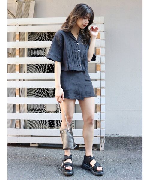 MURUA（ムルーア）の「チェーンドロストバッグ（ショルダーバッグ・レディース・アイボリー/ブラック/ブルー・FREE）」の18枚目の写真