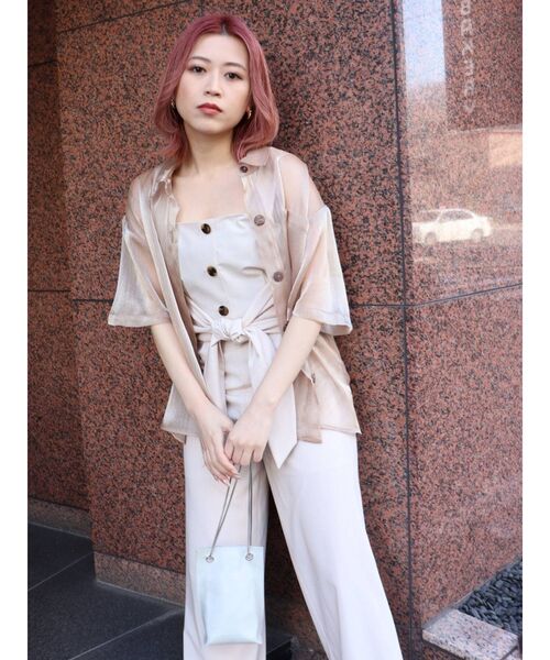 MURUA（ムルーア）の「チェーンドロストバッグ（ショルダーバッグ・レディース・アイボリー/ブラック/ブルー・FREE）」の19枚目の写真