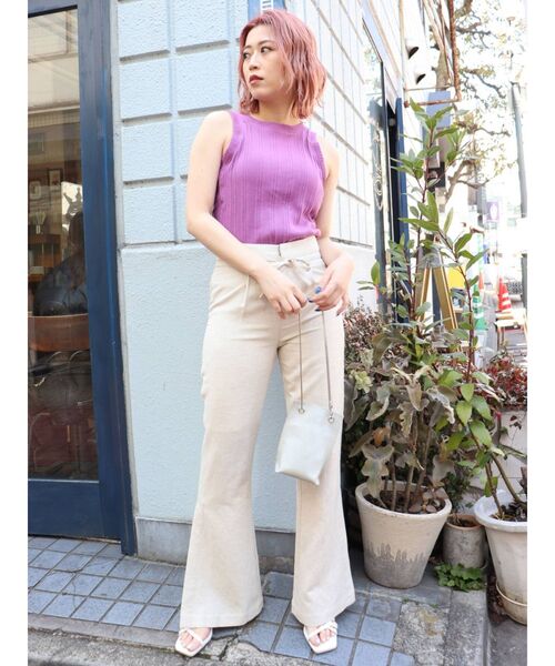 MURUA（ムルーア）の「チェーンドロストバッグ（ショルダーバッグ・レディース・アイボリー/ブラック/ブルー・FREE）」の5枚目の写真