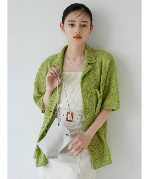 MURUA（ムルーア）の「チェーンドロストバッグ（ショルダーバッグ・レディース・アイボリー/ブラック/ブルー・FREE）」の10枚目の写真