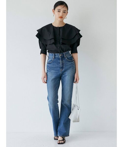 MURUA（ムルーア）の「チェーンドロストバッグ（ショルダーバッグ・レディース・アイボリー/ブラック/ブルー・FREE）」の11枚目の写真